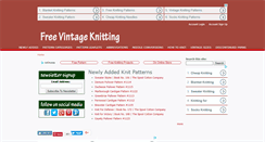 Desktop Screenshot of freevintageknitting.com